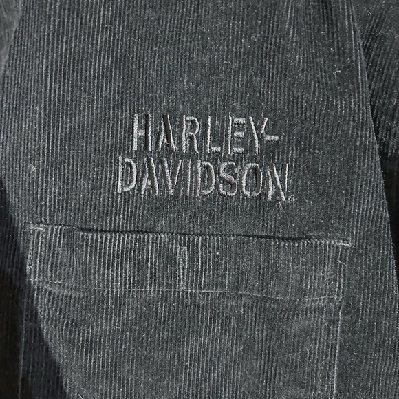 Harley-Davidson Charcoal Corduroy Shirt - Picture 4 of 7